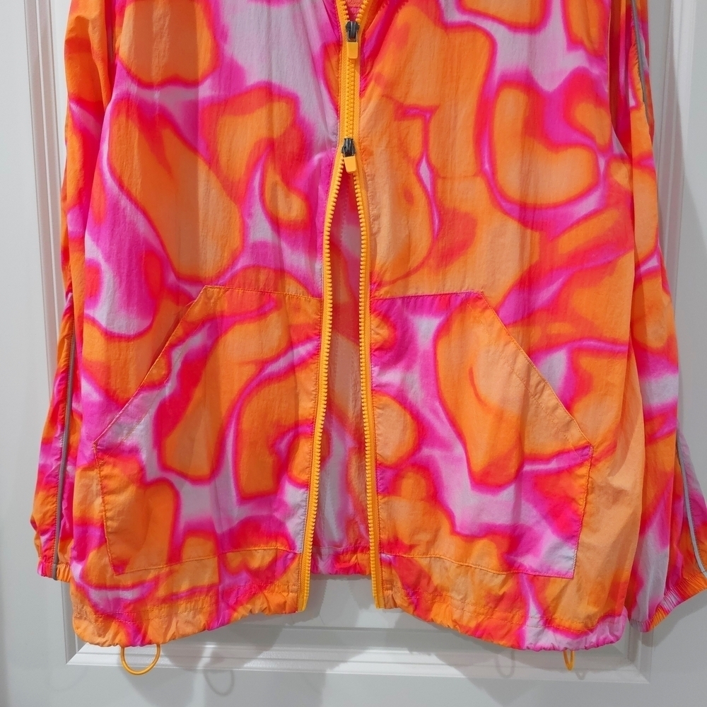 FABLETICS Flyweight Oversized Vibrant Pink and Orange Women's Jacket, Size XS - Picture 7 of 15